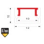 S3 Surface Type Aluminium Profile 3meter for LED-Strips, Silver PROFILE-S3