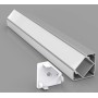 C1 Corner Type Aluminium Profile 3meter for LED-Strips, Silver PROFILE-C1