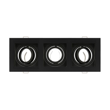 Inbouwdownlight-armatuur PETUNIA-3 Volledig zwart MR16