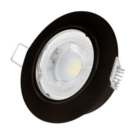 LED Recessed Spotlight PETRA 6W Dimmable Black 3pcs.