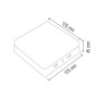 LED Surface Panel Light 13x13cm CARLA/SQ-16 16W White