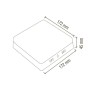 LED Surface Panel Light 17x17cm CARLA-24/SQ 24W White