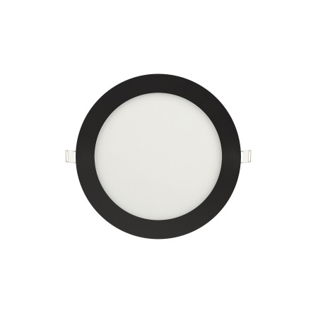 Dimmable Recessed LED panel SLIM-18 18W ⌀221mm Black