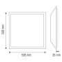 60x60cm LED Backlight Panel PLAZMA-45 45W