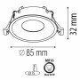 Recessed Downlight Fitting MR 16 CLOVE-R Round White