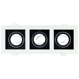 Recessed Downlight Fitting PETUNIA-3 Black White MR16