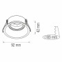 Recessed Downlight Fitting MEIAN-R Round White MR16