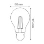 10x pcs. LED Filament Bulb FILAMENT GLOBE-6 6W E27