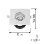 LED RecessedDownlight JESSICA 6W IP65 Waterproof White 4200K