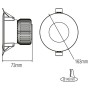 Led Recessed Downlight LUCIA-30 30W 6400K White