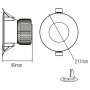 Led Recessed Downlight LUCIA-40 40W 6400K White