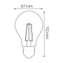 10x pcs. LED Filament Bulb FILAMENT GLOBE-15 15W E27