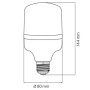 10x pcs. LED Bulb TORCH-20 20W E27