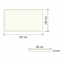 LED panel 60x30cm SET incl. mounting frame & mounting kit ZODIAC-24 24W 4200K