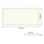 LED panel 120x30cm SET incl. mounting frame & mounting kit ZODIAC-36 36W 6400K