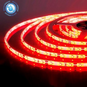 5m LED-Strip REN Red 12V DC IP65 Waterproof