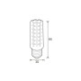 10x pcs. LED Capsule Lamp CORN-4 4W E27